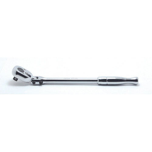 Ko-ken 3774P-SR 3/8 Sq. Dr. Ratchet Handle  24 teeth Flexible Head Length 310mm  Polished Handle