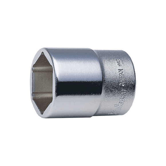 Ko-ken 4111M-24 1/2 Sq. Dr. Socket  24mm Double Square Length 40mm For Lubrication service