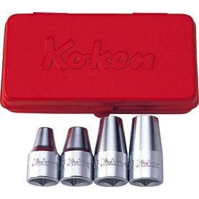 Ko-ken 4203MF 1/2 Sq. Dr. Stud Bolt Setter set  M6-M12 Fine pitch thread   4 pieces