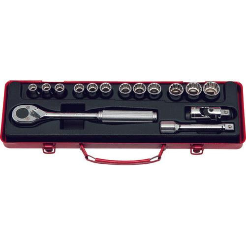 Ko-ken 4223M 1/2 Sq. Dr. Socket set   12 point   15 pieces