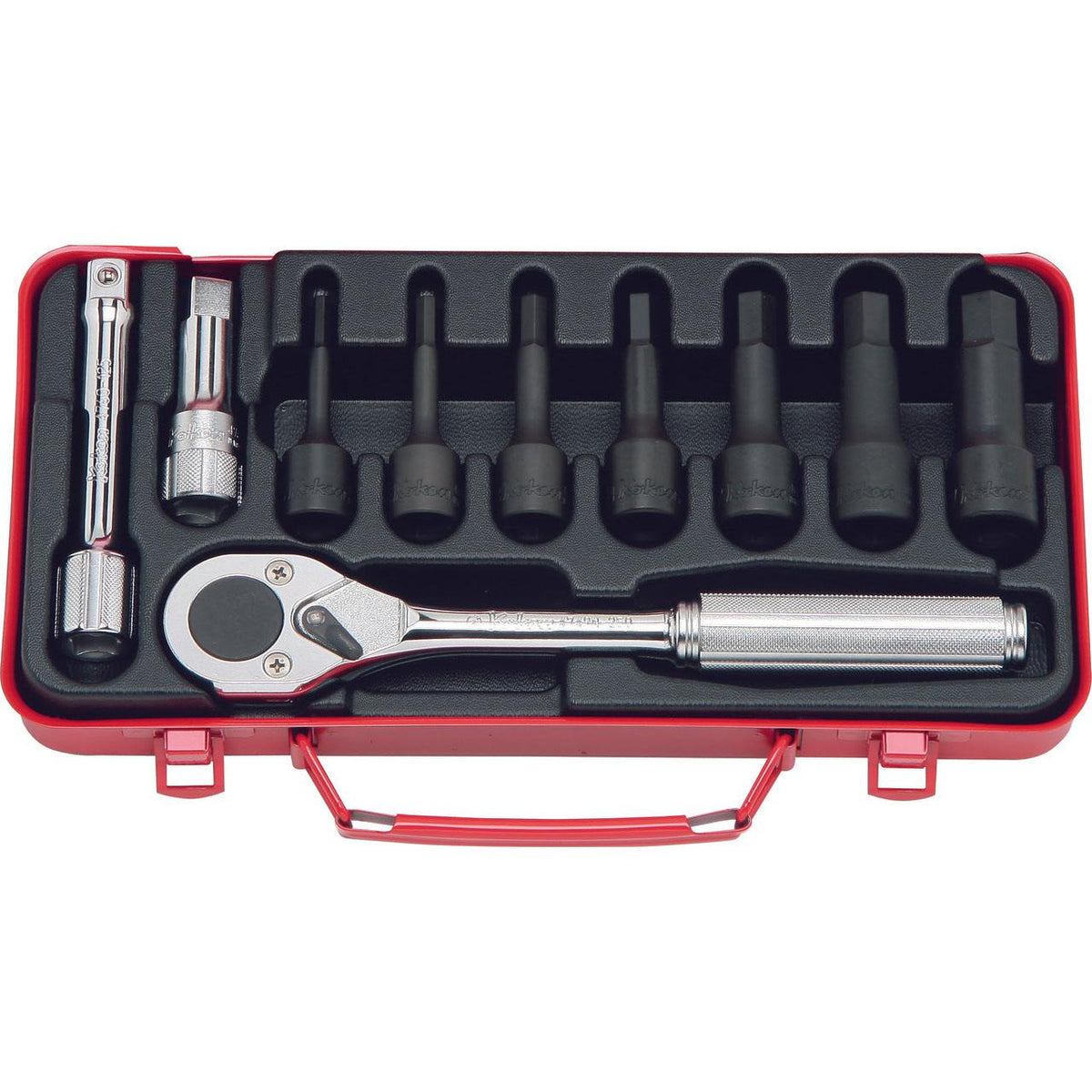 Ko-ken 4227M 1/2 Sq. Dr. Bit Socket set   Hex   10 pieces