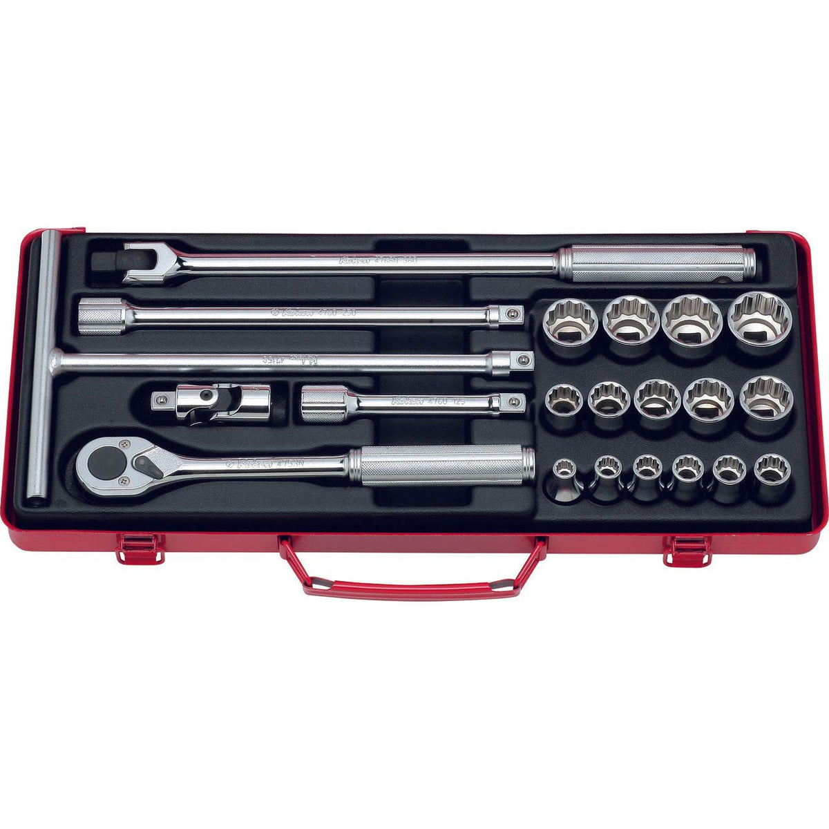 Ko-ken 4263M 1/2 Sq. Dr. Socket set   12 point   21 pieces