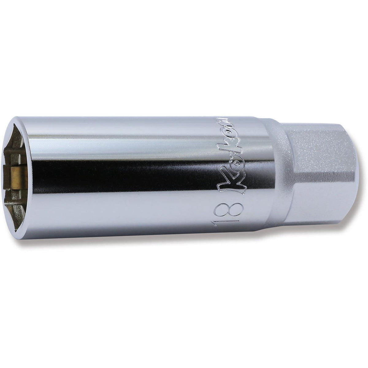 Ko-ken 4300C-18 1/2 Sq. Dr. Spark Plug Socket  18mm 6 point Length 70mm Spring Clip
