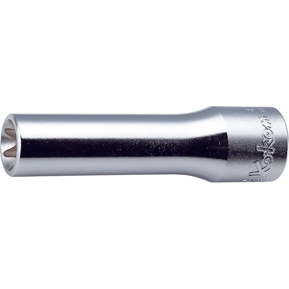 Ko-ken 4325-E10 1/2 Sq. Dr. Socket TORX E10  Length 77mm