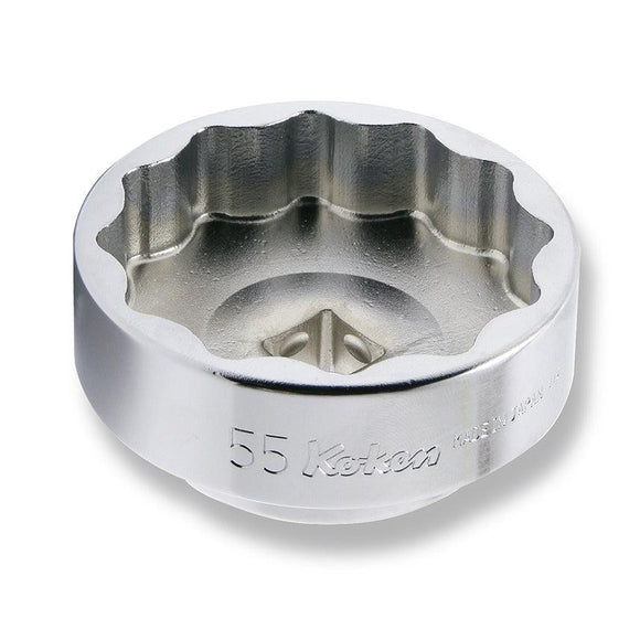 Ko-ken 4405M-55DU 1/2 Sq. Dr. Socket  55mm 12 point Length 31mm For Rear Wheel Nut  Motorcycle