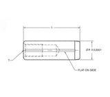 JERGENS PULL DOWEL, 5/8X2-1/4, FLAT VENT - 31442