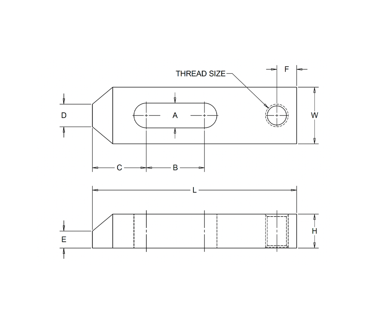 JERGENS STRAP, 21/32 TAPER NOSE 7, 5/8-11 THD - 47129