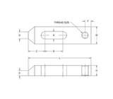 JERGENS STRAP, 25/32 TAPER NOSE 8, 3/4-10 THD - 47132
