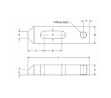 JERGENS STRAP, 17/32 TAPER NOSE 3-1/2, 1/2-13 THD - 47124
