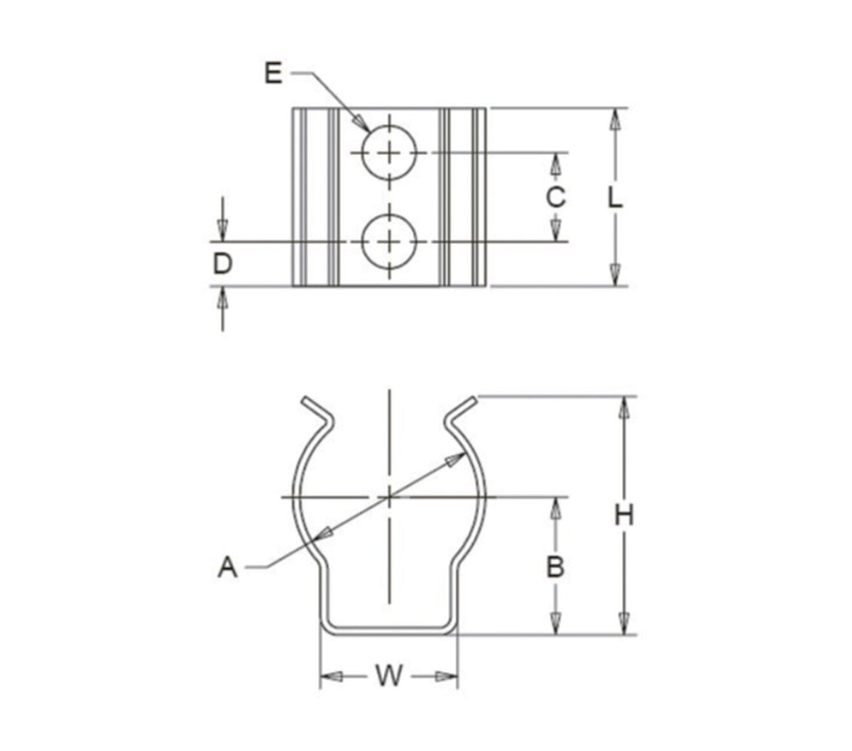 JERGENS SPRING CLIP, 3/8, SIDE-PULL - 47331