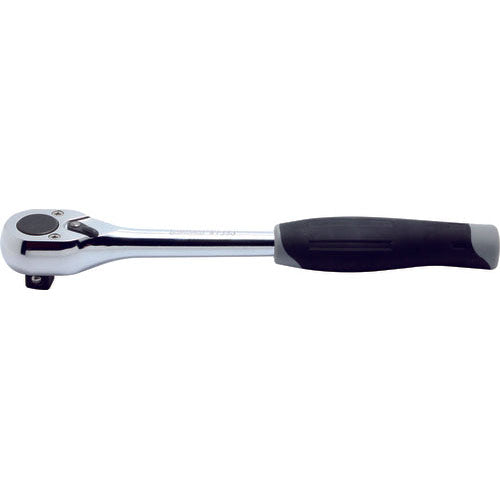 Ko-ken 4753JB 1/2 Sq. Dr. Ratchet Handle  24 teeth  Length 250mm Push Button Plastic Handle