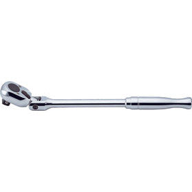 Ko-ken 4774P 1/2 Sq. Dr. Ratchet Handle  24 teeth Flexible Head Length 330mm  Polished Handle