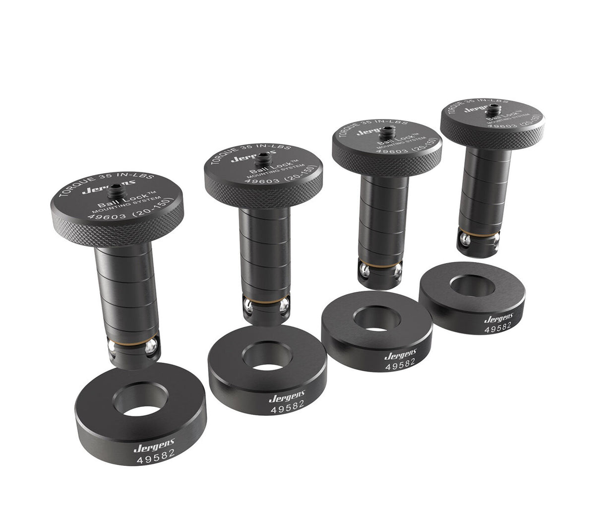 JERGENS FIXPLATE MACHINING KIT, 13MM X .75, INCLUDES 4 SHANKS AND 4 SPACERS - 49244