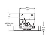 JERGENS PROD VISE, HYD, 4IN UNIV BASE, 7 X 15 MTG. BASE - 49483