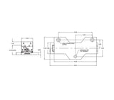 JERGENS PROD VISE, HYD, 4IN BALL LOCK - 49485