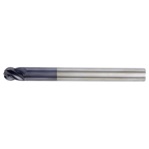 Widia WK402837081 5/8 Dia. ?5/8 Shank ?3/4 DOC ?6 OAL, Carbide TiAlN, Unequal Flute Spacing , 4 Flute, CW|38° Helix, Round, Ballnose End Mill