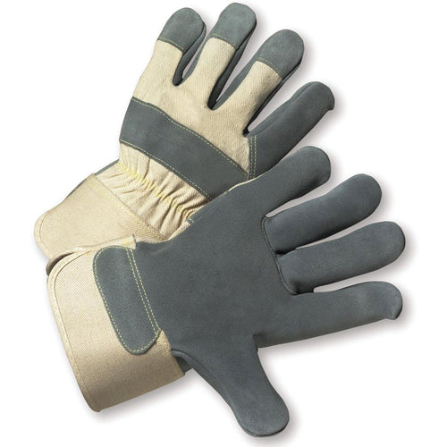 West Chester KP8850025 Premium Side Gray Leather Palm Gloves X-Large