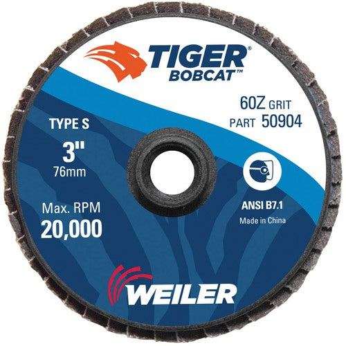 Weiler MK5150904 3"-60 Grit - Zirconia Quick Change Flap Disc