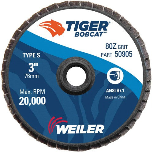 Weiler MK5150905 3"-80 Grit - Zirconia Quick Change Flap Disc
