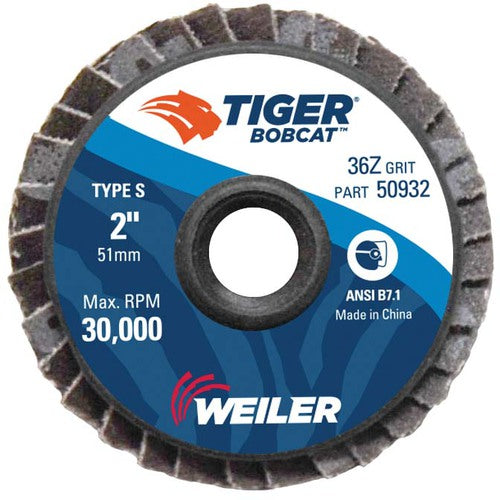 Weiler MK5150932 2"-36 Grit - Zirconia Quick Change Flap Disc
