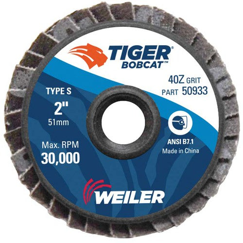 Weiler MK5150933 2"-40 Grit - Zirconia Quick Change Flap Disc