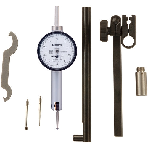Mitutoyo MT80513-504T Horizontal Dial Test Indicator Kit - 0.010" Total Range-0.0001" Graduation