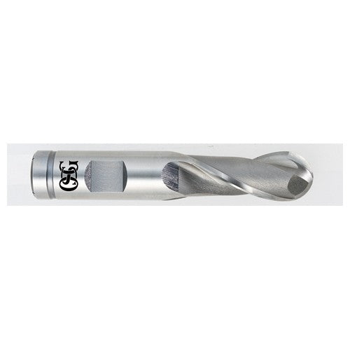 OSG USA, Inc. TP365216100 1-1/4 Dia. ?1-1/4 Shank ?2-1/2 DOC ?5 OAL, HSSCo Bright, 2 Flute, Round, External , Ballnose End Mill