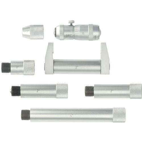 Fowler NA5552243212 Model 52-243-212-1-2"-12" Range-0.001 Graduation - Hardened & Ground Face - Tubular Inside Micrometer Set