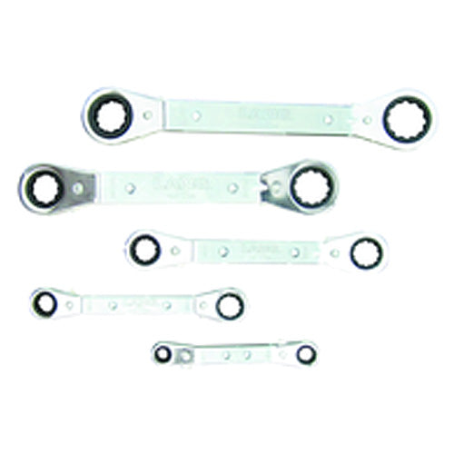 Lang KL405362 5 Pieces-12 Points - Offset Ratcheting Box Wrench Set