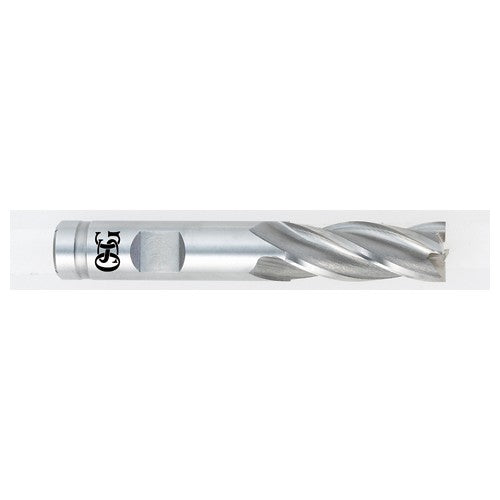 OSG USA, Inc. TP365416500 1-1/4 Dia. ?1-1/4 Shank ?2 DOC ?4-1/2 OAL, HSSCo, Bright, 6 Flute, Square, Solid End Mill