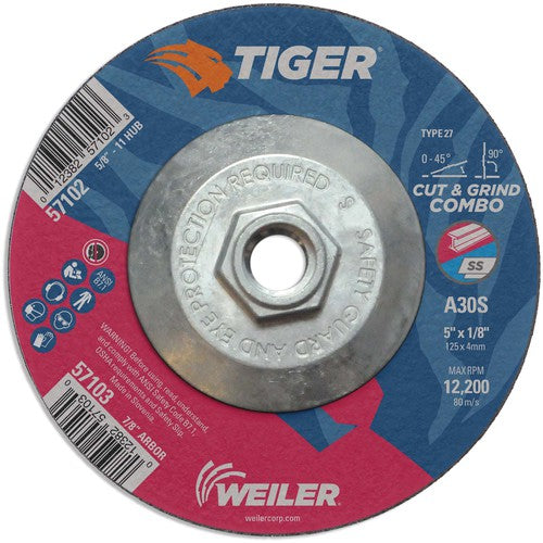 Weiler MK5157102 5X1/8 A30S A/O T27 COMBO WHEEL