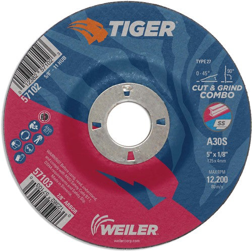 Weiler MK5157103 5X1/8X7/8 A30S A/O T27 COMBO WHL