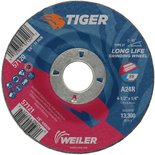 Weiler MK5157121 4-1/2X1/4 TIGER TYPE 27 GRIND