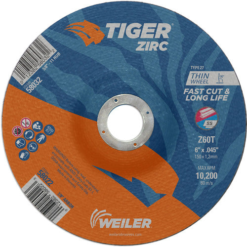 Weiler MK5158022 6.X.045 Z60T ZIRC T27 C/O WHEEL