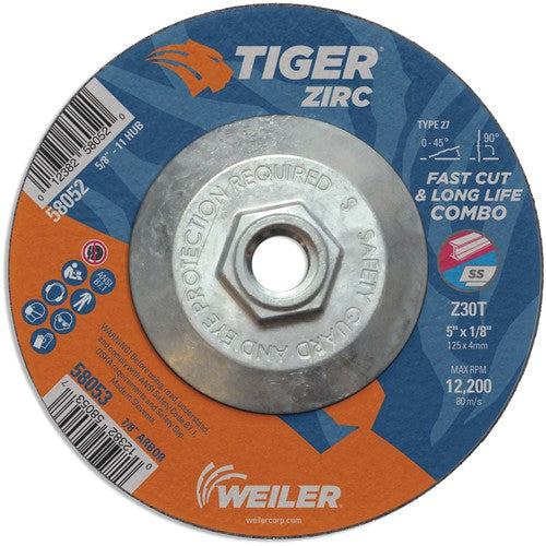 Weiler MK5158052 5X1/8 Z30T ZIRC T27 COMBO WHEEL