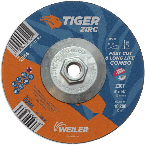 Weiler MK5158054 6X1/8 Z30T ZIRC T27