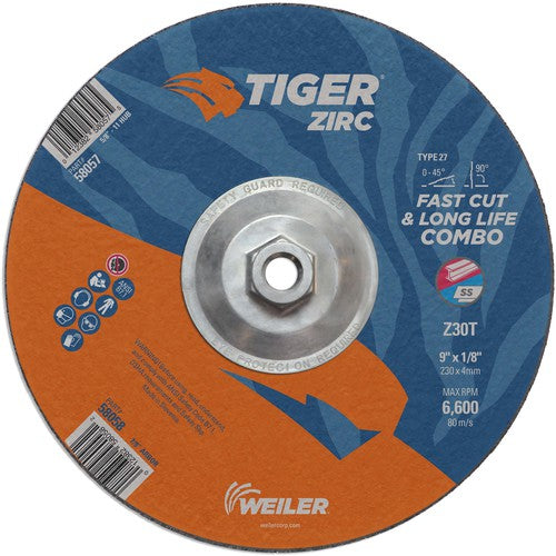 Weiler MK5158057 9X1/8 Z30T ZIRC T27 COMBO WHEEL