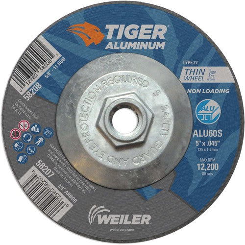 Weiler MK5158208 5X.045 TIGER ALUM T27 C/O WHL
