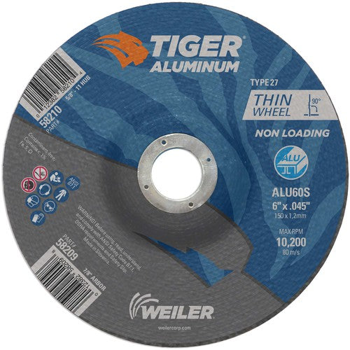 Weiler MK5158209 6X.045 TIGER ALUM T27 C/O WHL