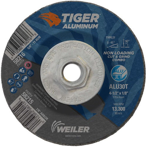 Weiler MK5158216 4-1/2X1/18 TIGER ALUM T27 COMB WHL