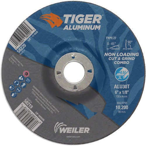 Weiler MK5158219 6X1/8 TIGER ALUM T27 COMBO WHL