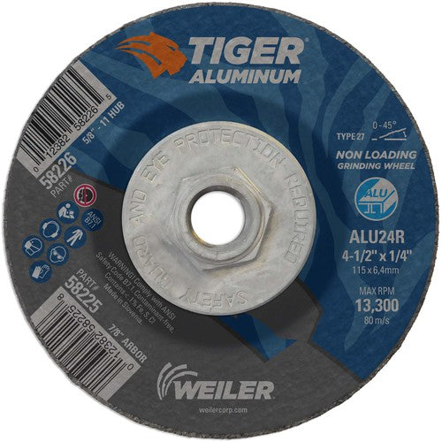 Weiler MK5158226 4-1/2X1/4 TIGER ALUM T27 GRIND WHL