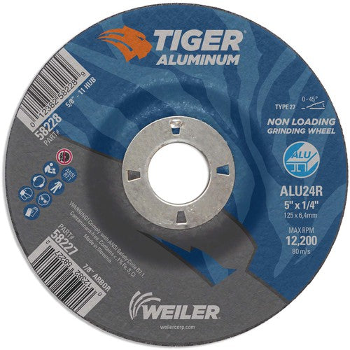 Weiler MK5158227 5X1/4 TIGER ALUM T27 GRIND WHL