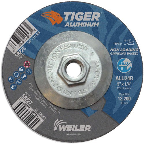 Weiler MK5158228 5X1/4 TIGER ALUM T27 GRIND WHL