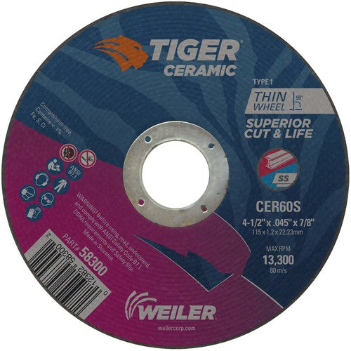 Weiler MK5158300 4-1/2X.045 TIGER CERAMIC