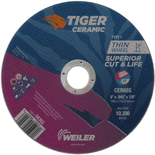 Weiler MK5158302 6X.045 TIGER CERAMIC T1 C/O WHL