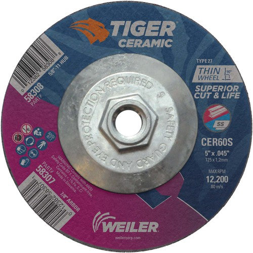 Weiler MK5158308 5X.045 TIGER CERAMIC T27 C/O WHL