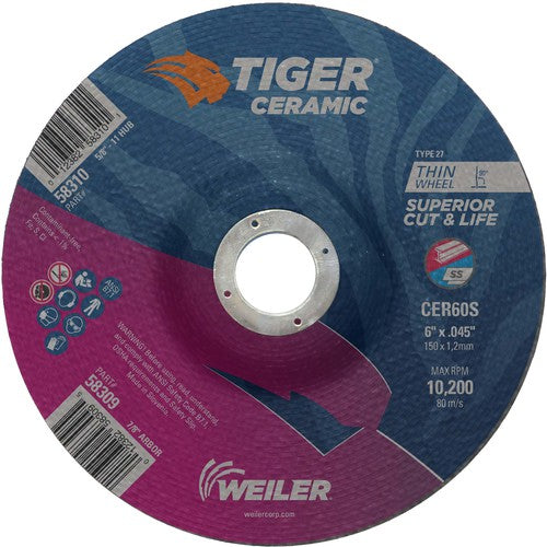 Weiler MK5158309 6X.045 TIGER CERAMIC T27 C/O WHL