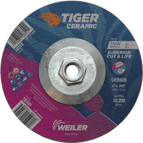 Weiler MK5158310 6X.045 TIGER CERAMIC T27 C/O WHL