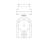 JERGENS LOCATION KEY, 5 AXIS, FOR 250MM RISER, .562IN X 18MM - 5LK25018562